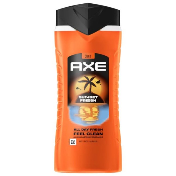 Axe Sunset Fresh All Day 3in1 3in1 Body, Face & Hair Wash 400ml