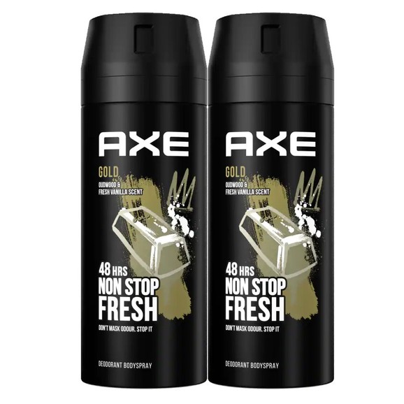 Axe Πακέτο Προσφοράς Gold 48h Non Stop Fresh Deo Body Spray 2x150ml