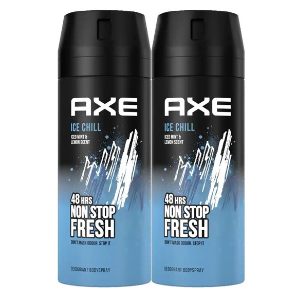 Axe Πακέτο Προσφοράς Ice Chill 48h Non Stop Fresh Body Spray 2x150ml