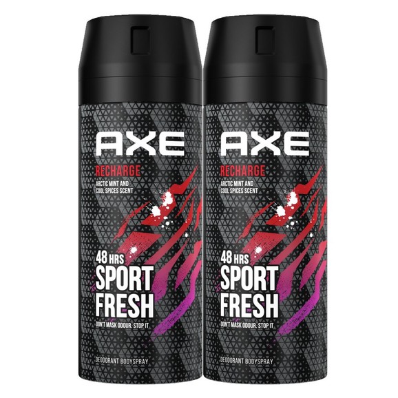 Axe Πακέτο Προσφοράς Recharge 48h Sports Fresh Deodorant Body Spray 2x150ml