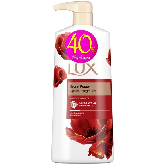 Lux Secret Poppy Body Wash 600ml Promo -40%