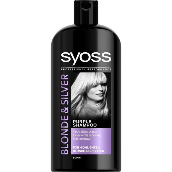 Syoss Blond & Silver Purple Shampoo 500ml