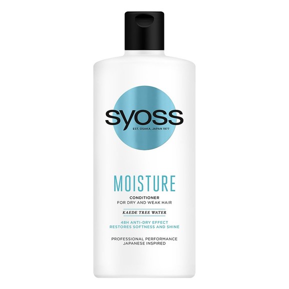 Syoss Conditioner Moisture with Kaede Tree Water for Dry & Weak Hair 440ml