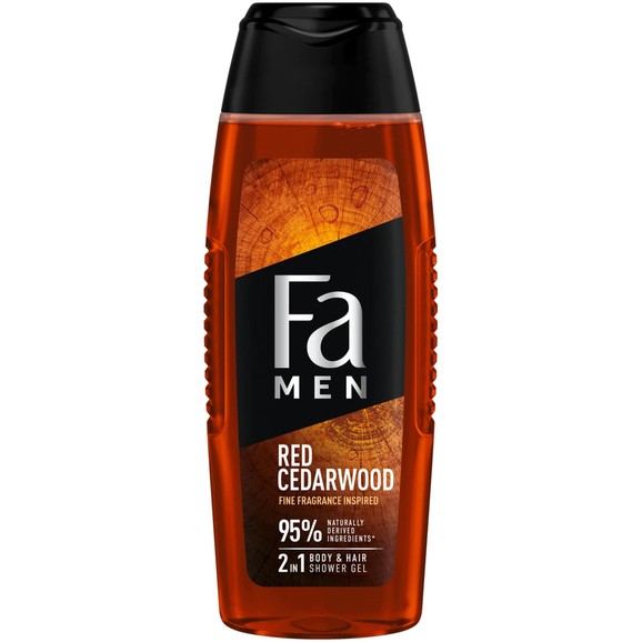 Fa Men Red Cedarwood 2 in 1 Shower Gel for Body & Hair 400ml