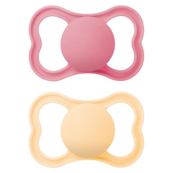 Mam Supreme Silicone Soother 6-16m Κωδ 245SGc, 2 Τεμάχια - Φούξια / Σομόν