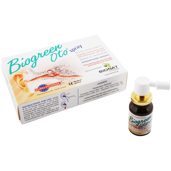 Bionat Biogreen Oto Spray για την Αφαίρεση του Κεριού 13ml