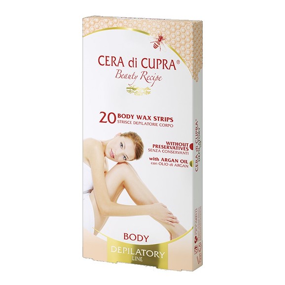 Cera Di Cupra Wax Strips Body Αποτριχώτικες Ταινίες Σώματος 20 Τεμάχια