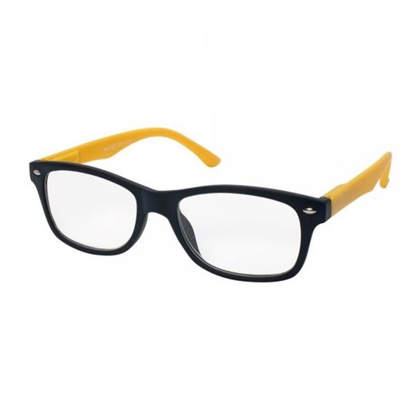 Eyelead Γυαλιά Διαβάσματος Unisex Χρώμα Μαύρο - Κίτρινο, με Κοκκάλινο Σκελετό E189