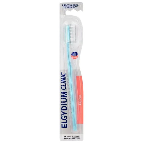 Elgydium Clinic Perio V-Shape Toothbrush 1 Τεμάχιο - Γαλάζιο