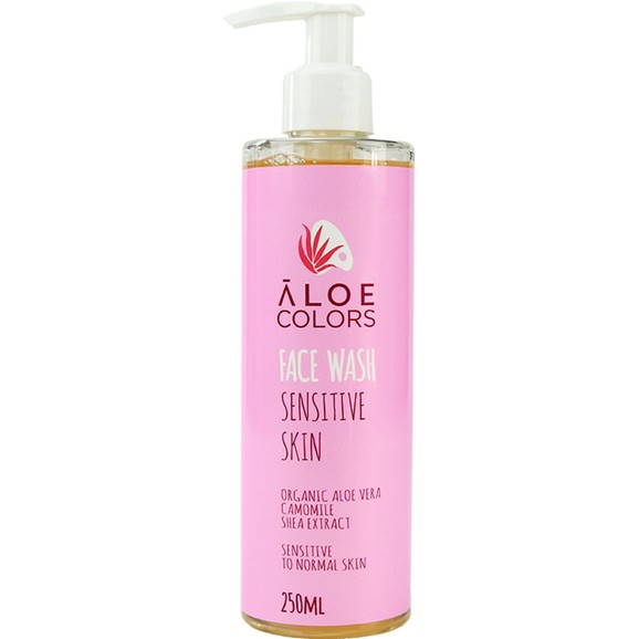 Aloe Colors Face Wash Gel Sensitive Skin 250ml