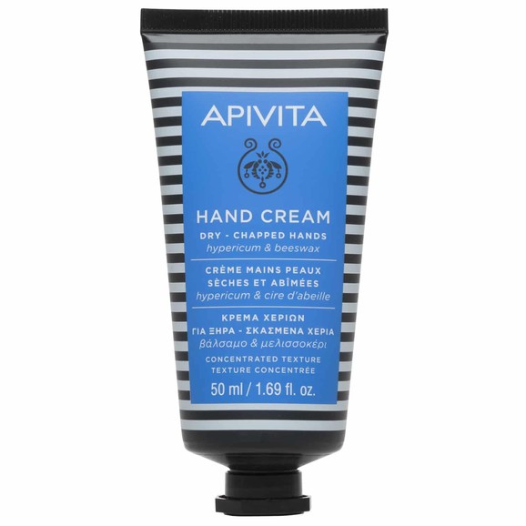 Apivita Hand Cream For Dry-Chapped Hands With Hypericum & Beeswax Κρέμα για Ξηρά Σκασμένα Χέρια Συμπυκνωμένης Υφής 50ml Apivita Hand Cream For Dry-Chapped Hands With Hypericum & Beeswax Κρέμα για Ξηρά Σκασμένα Χέρια Συμπυκνωμένης Υφής 50ml