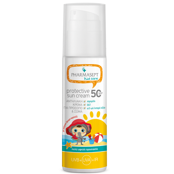 Pharmasept Kid Care Protective Sun Cream Αντηλιακή Κρέμα Προσώπου & Σώματος Για Παιδιά Spf50 150ml