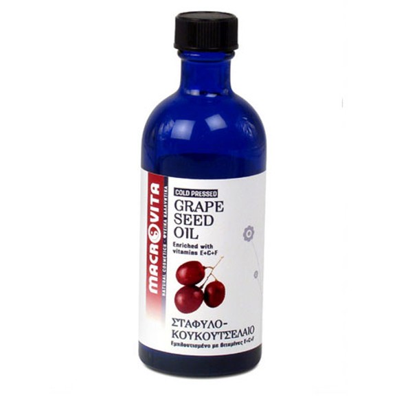 Macrovita Grape Seed Oil with Vitamins E + C + F 100ml