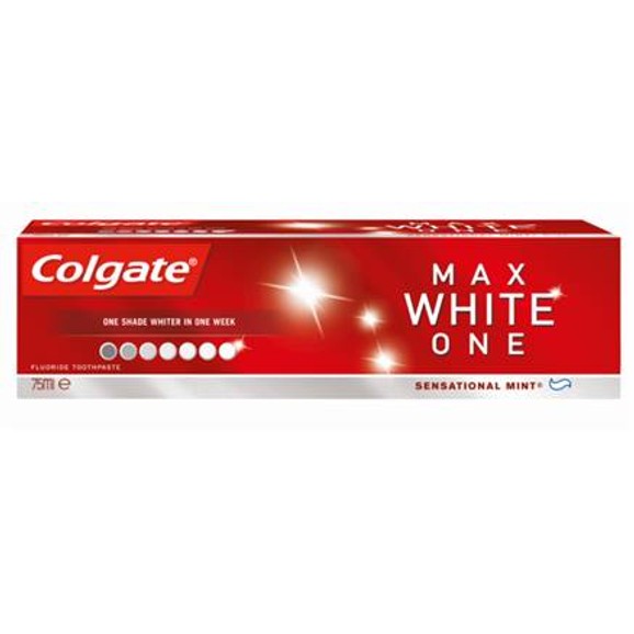 Colgate Max White One Ένας Τόνος Πιο Λευκά Δόντια Σε Μία Μόνο Εβδομάδα 75ml