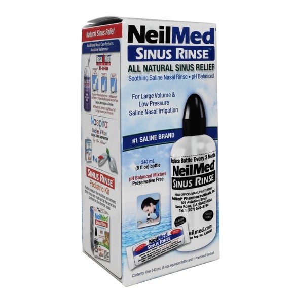 Δώρο NeilMed Sinus Rinse Σύστημα Ρινικών Πλύσεων για Ενήλικες με 1 Προ Γεμισμένο Φακελίσκο