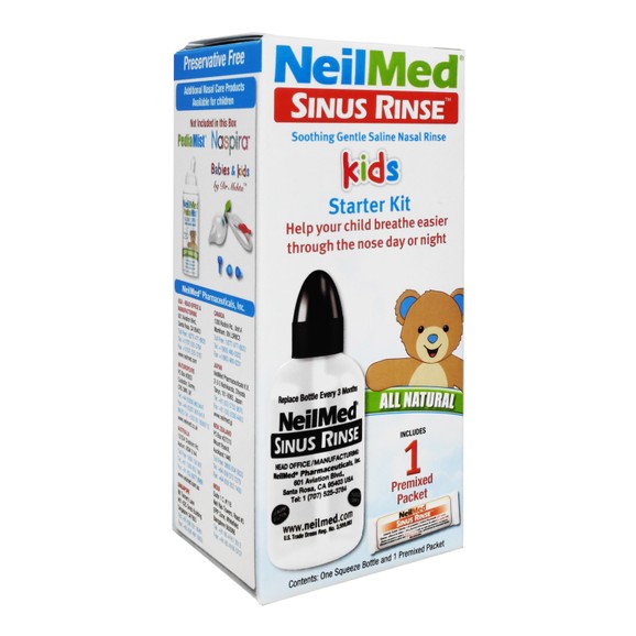 Δώρο NeilMed Sinus Rinse Παιδιατρικό Σύστημα Ρινικών Πλύσεων για Παιδιά 4 Χρονών & Πάνω με 1 Προ Γεμισμένο Φακελίσκο