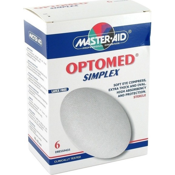 Master Aid Optomed Simplex Οφθαλμικά Επιθέματα  6 Τεμάχια
