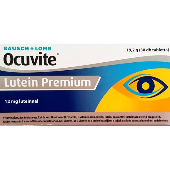 Bausch & Lomb Ocuvite Lutein Premium Συμπλήρωμα Διατροφής Για Την Υγεία Των Ματιών 30tabs