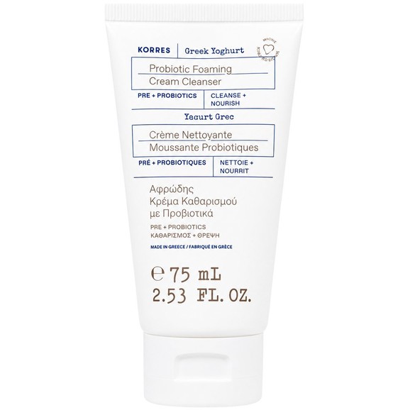 Korres Greek Yoghurt Probiotic Foaming Cream Cleanser 75ml