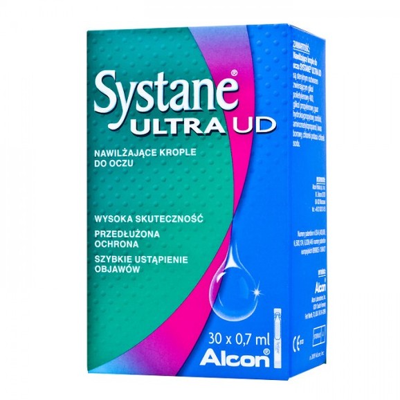 Alcon Systane Ultra UD, Λιπαντικές οφθαλμικές σταγόνες για την παρατεταμένη προστασία των ματιών 30 φιαλίδια των 0,7ml