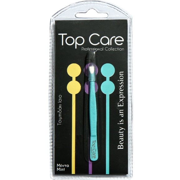 Top Care Tweezers Straight Tip 1 Τεμάχιο - Μέντα