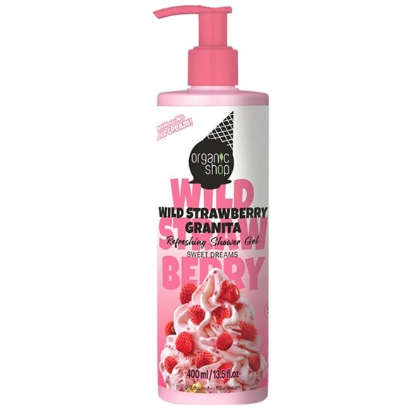 Organic Shop Ice Cream Wild Strawberry Granita Body Shower Gel 400ml