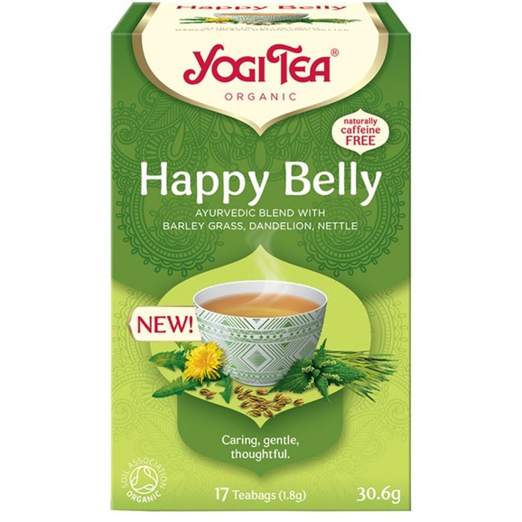 Yogi Tea Happy Belly 17 Teabags (17 Φακελάκια x 1,8g)