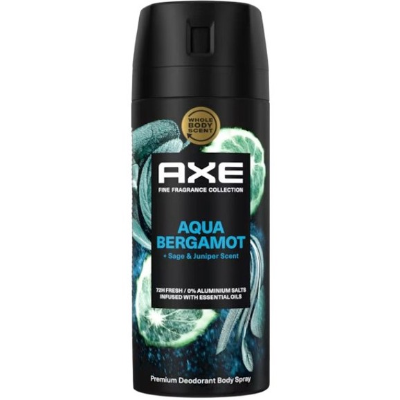 Axe Aqua Bergamot Premium Deodorant Body Spray 150ml Axe Aqua Bergamot Premium Deodorant Body Spray 150ml