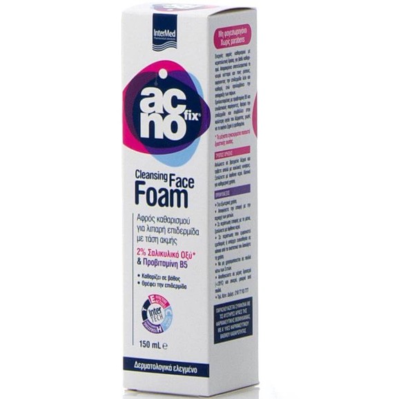 Acnofix Cleansing Face Foam Αφρός Καθαρισμού για Λιπαρή Επιδερμίδα με Τάση Ακμής 150ml