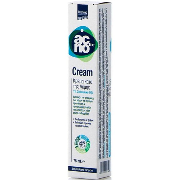 Acnofix Anti Acne Cream Κρέμα Κατά της Ακμής που Εμποδίζει την Απόφραξη των Πόρων της Λιπαρής Επιδερμίδας 75ml