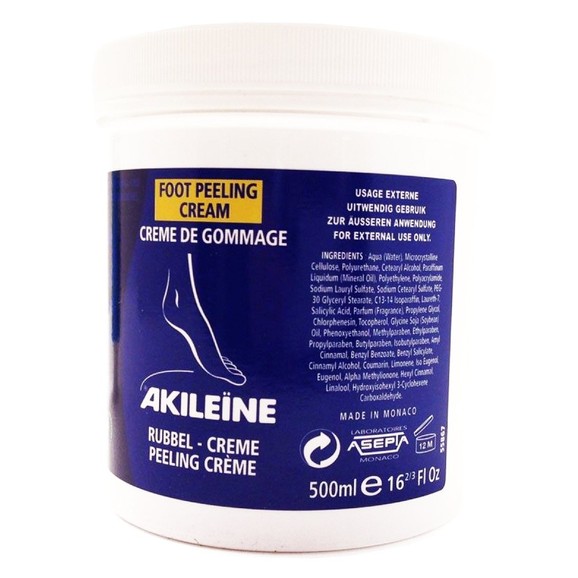 Akileine Creme De Gommage Nutri-Reparatrice Very Dry Feet Κρέμα Απολέπισης Θρέψης για Άγριες και Ξηρές Επιδερμίδες 500ml
