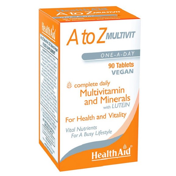 Health Aid A to Z Multivitamin Πολυβιταμίνη 90tabs Health Aid A to Z Multivitamin Πολυβιταμίνη 90tabs