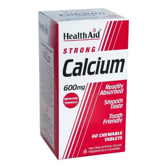 Health Aid Calcium Strong 600mg 60chew.tabs