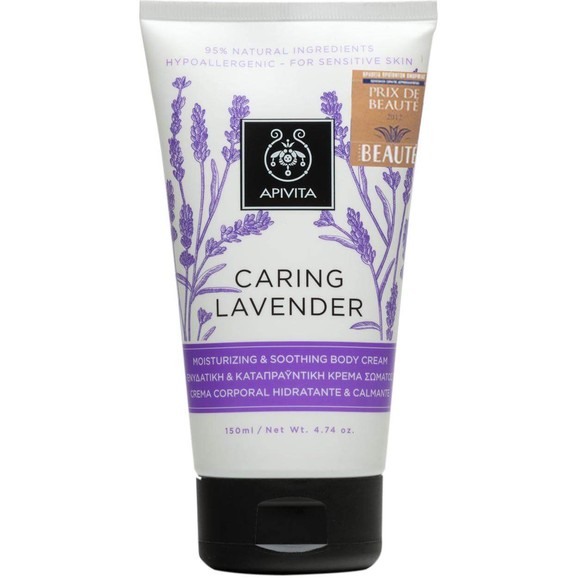 Apivita Caring Lavender Moisturizing & Soothing Body Cream 150ml Apivita Caring Lavender Moisturizing & Soothing Body Cream 150ml