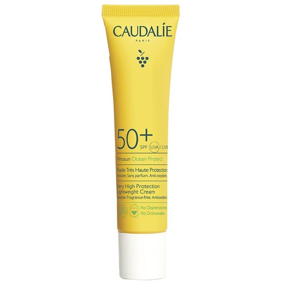 Δώρο Caudalie Vinosun Ocean Protect Very High Protection Lightweight Cream Spf50+ Αντηλιακή Κρέμα Πολύ Υψηλής Προστασίας για Πρόσωπο & Λαιμό 20ml