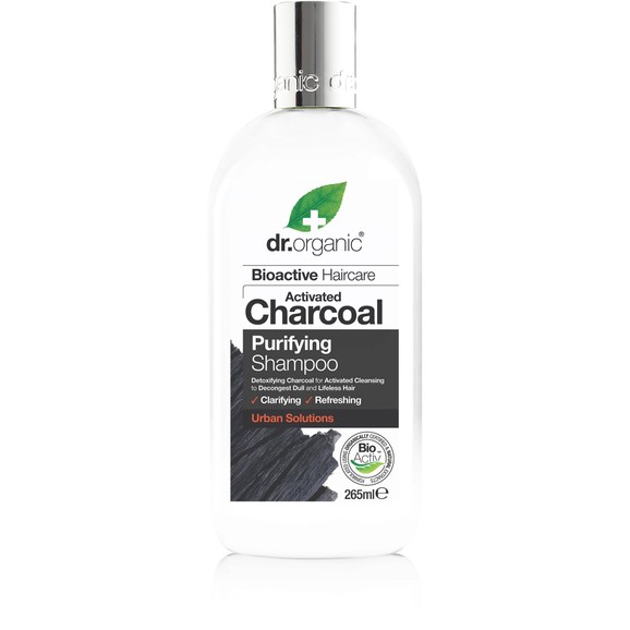 Dr Organic Charcoal Shampoo Καθαριστικό Σαμπουάν Μαλλιών με Ενεργό Άνθρακα 265ml