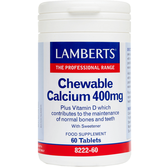 Lamberts Chewable Calcium 400mg 60 tabs