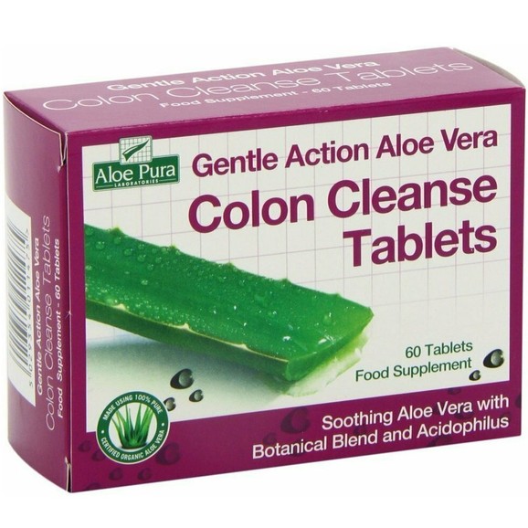Optima Gentle Action Aloe Vera Colon Cleanse 60tabs