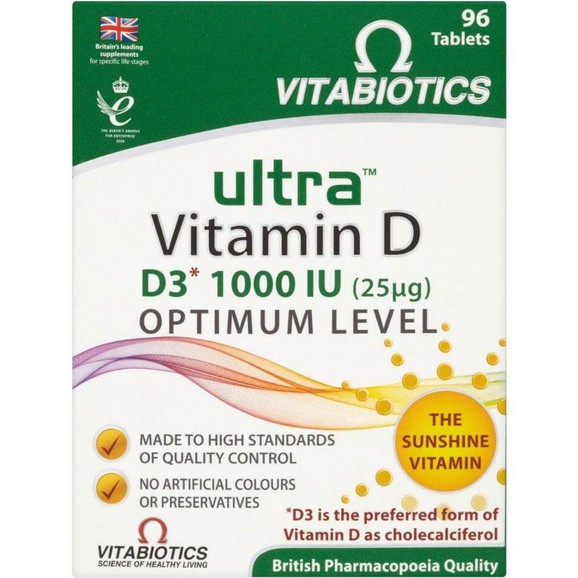 Vitabiotics Ultra-D3 25mg (1000IU) 96tabs Vitabiotics Ultra-D3 25mg (1000IU) 96tabs