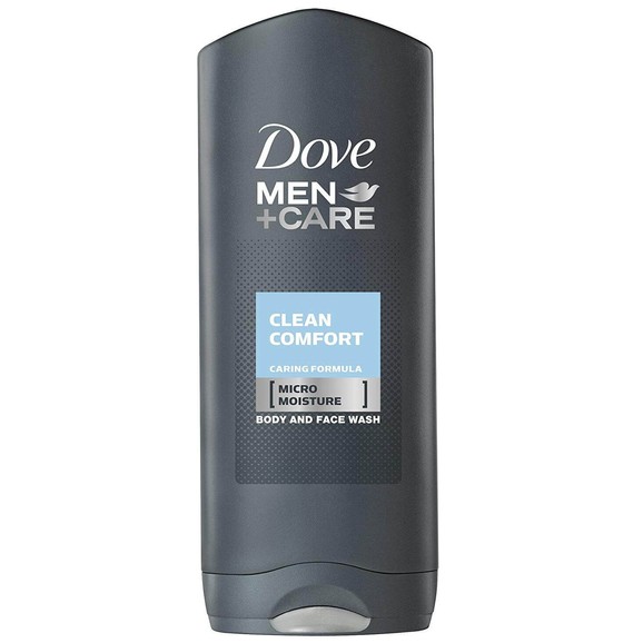Dove Men Care Clean Comfort Αφρόλουτρο για την Απόλυτη Φροντίδα της Ανδρικής Επιδερμίδας 2x400ml 1+1 Δώρο