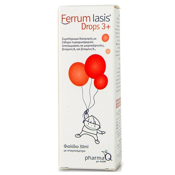 Ferrum Iasis Drops 3+ Συμπλήρωμα Διατροφής για την Έλλειψη Σιδήρου σε Παιδιά 30ml