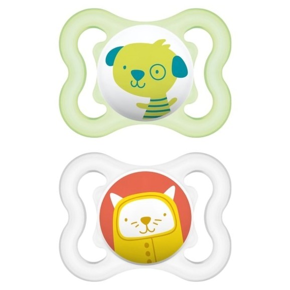 Mam Air Silicone Soother Κωδ 120S 0-6m 2 Τεμάχια - Λαχανί/ Διάφανο Mam Air Silicone Soother Κωδ 120S 0-6m 2 Τεμάχια - Λαχανί/ Διάφανο