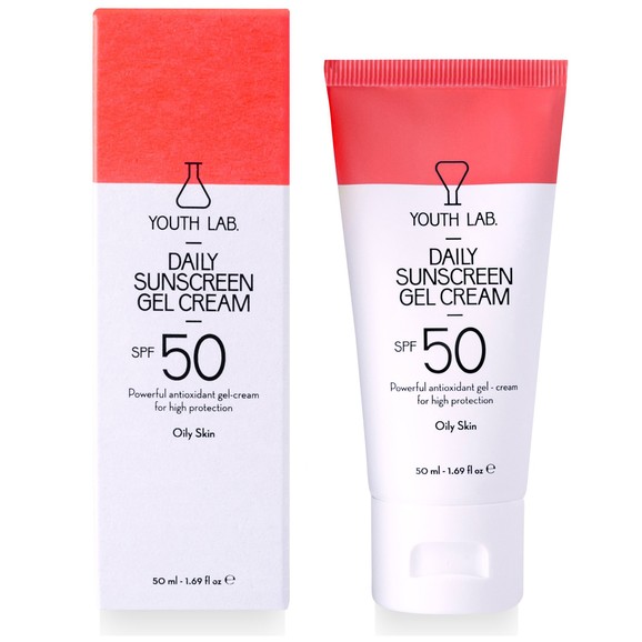 Δώρο Youth Lab Daily Sunscreen Gel Cream Spf50 Oily Skin, Έγχρωμη Αντηλιακή Κρέμα για Λιπαρές Επιδερμίδες 50ml