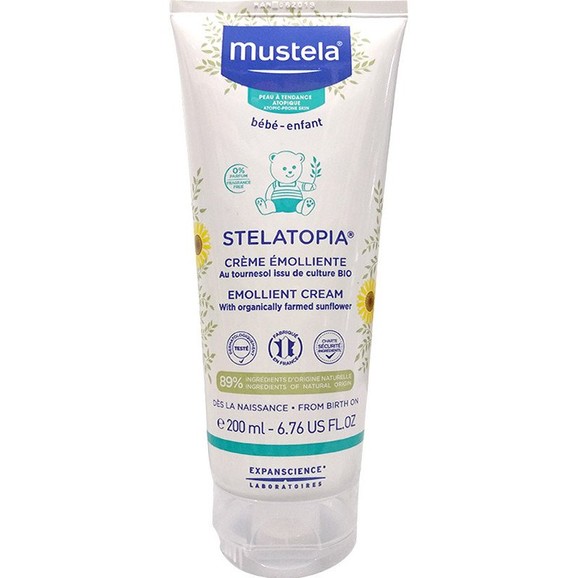 Mustela Stelatopia Emollient Cream Κρέμα για Μωράκια Κατά του Κνησμού 200ml