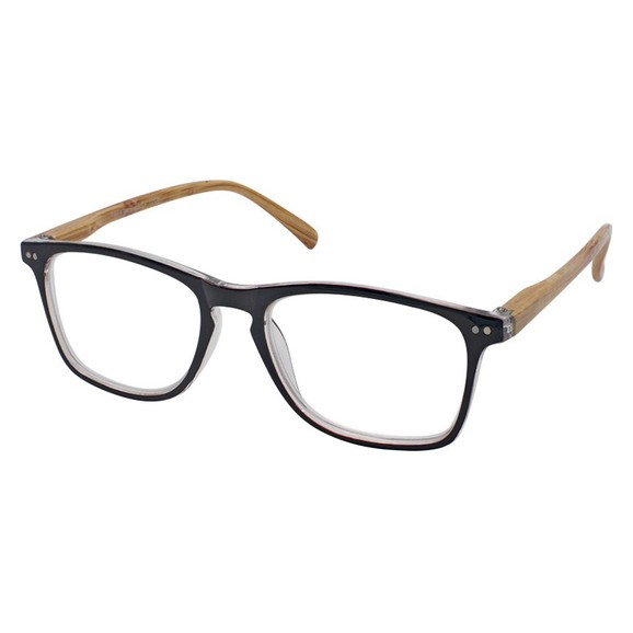 Eyelead Γυαλιά Διαβάσματος Unisex Μαύρο Κοκκάλινο με Ξύλινο Βραχίονα E211