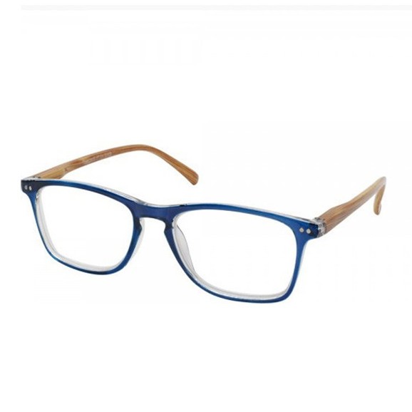 Eyelead Γυαλιά Διαβάσματος Unisex Μπλε Κοκκάλινο με Ξύλινο Βραχίονα E212