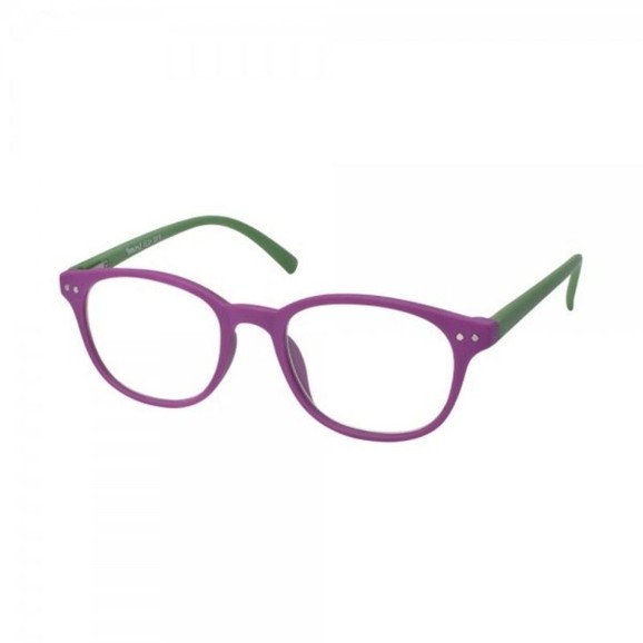 Eyelead Γυαλιά Διαβάσματος Unisex Χρώμα Μωβ - Πράσινο, με Κοκκάλινο Σκελετό E162