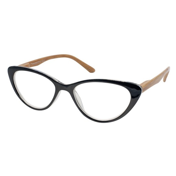 Eyelead Γυαλιά Διαβάσματος Unisex Χρώμα Μαύρο Πεταλούδα Κοκκάλινο, με Ξύλινο Βραχίονα E204