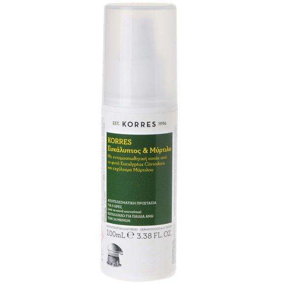 Korres Ευκάλυπτος & Μύρτιλο Εντομοαπωθητικό Spray για Κουνούπια 100ml Korres Ευκάλυπτος & Μύρτιλο Εντομοαπωθητικό Spray για Κουνούπια 100ml