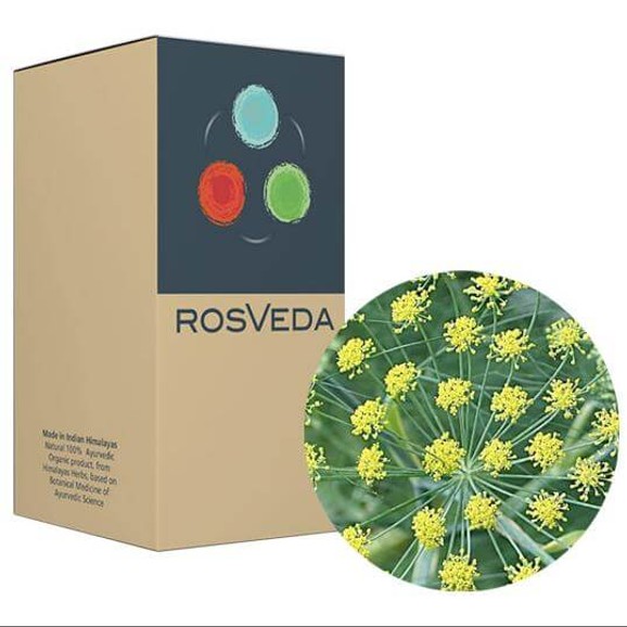 RosVeda Pure Essential Oil Fennel Sweet, 100% Φυτική Σύνθεση, Αιθέριο Έλαιο Μάραθος 10ml
